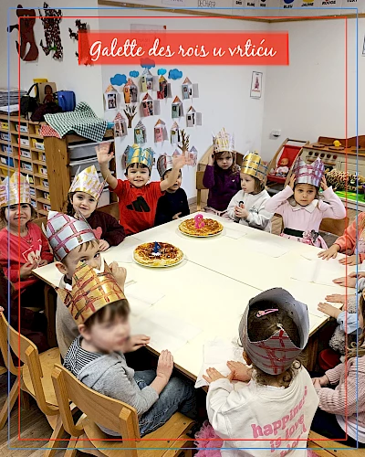 Galette des rois à la maternelle