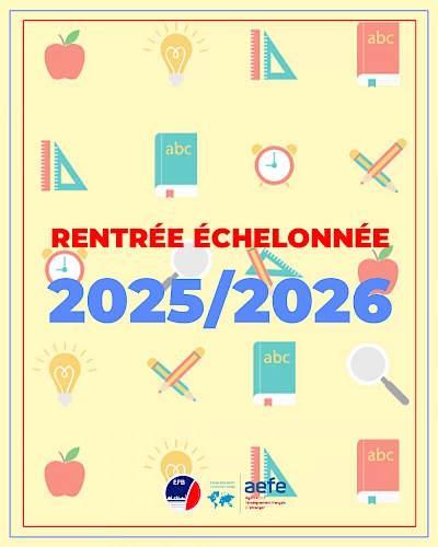 Rentrée échelonnée 2026-2027